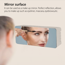 Load image into Gallery viewer, LED Mirror Alarm Clock
