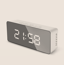 Load image into Gallery viewer, LED Mirror Alarm Clock
