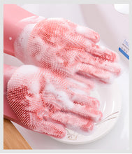 Load image into Gallery viewer, Silicon Washing Gloves