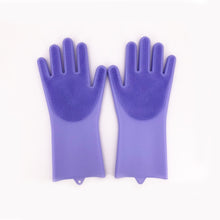 Load image into Gallery viewer, Silicon Washing Gloves
