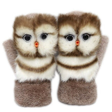 Load image into Gallery viewer, 3D Fluffy Animal Decor Gloves